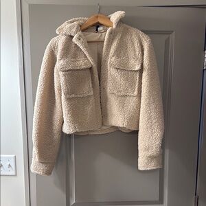 H&M Cream Sherpa Jacket